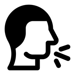 cough icon illustration