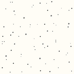 Hand drawn dots on a white background. Vector seamless pattern