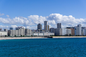 Obraz premium beach skyline in A Coruña