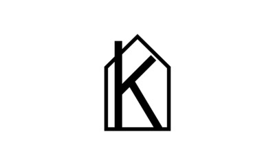 K house vector logo