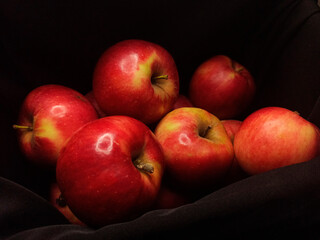 basket of big red apples