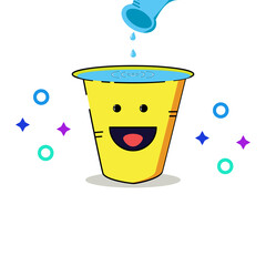 vector illustration of bucket style icon cute design illustration