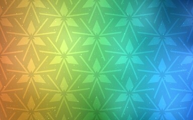 Light Blue, Yellow vector background with triangles.