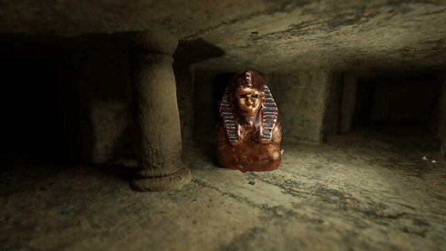 pharoh tomb gold egyptian