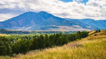 Fototapeta premium landscape view of the Beartooth Mountains, Montana 