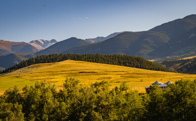 landscape view of the Beartooth Mountains, Montana
