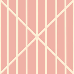 Retro motifs, pastel tones, vertical straight lines and crosses.