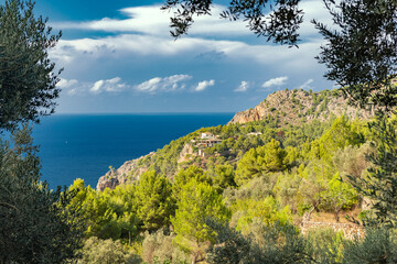 Fototapeta na wymiar Northwest coast of the Tramuntana Mountains - Mallorca-8219