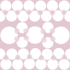 white dot circle on retro pink background