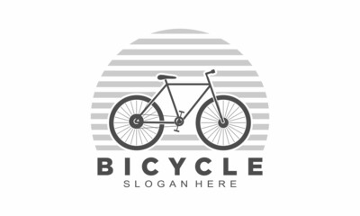 Elegant bicycle illustration vector logo