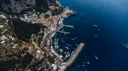 View of amalfi coast from drone. © Adrian