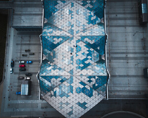 Mosaic roof of station