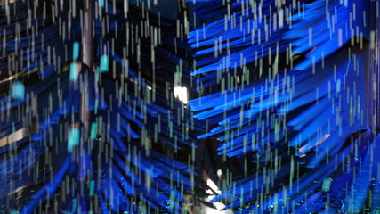 Abstract background - view through windshield of a car going through the car wash