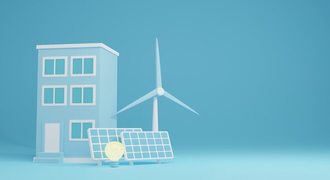 Renewable Energy 3D building