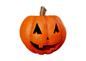 3d rendering of jack pumpkins halloween concept isolated on white background