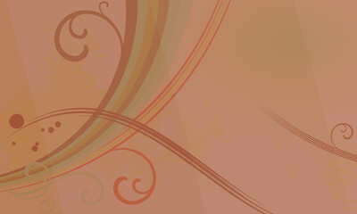 brown gradient background image with floral motif