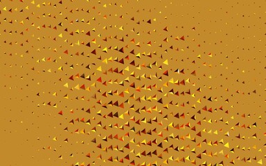 Dark Orange vector layout with lines, triangles.