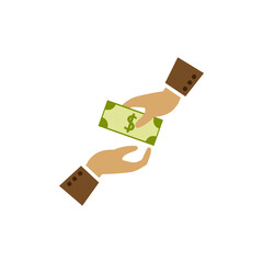 Give m oney icon design template illustration isolated