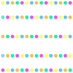 カラフルドットの背景素材