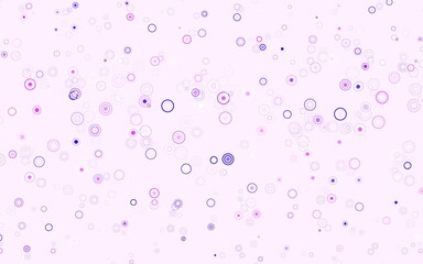 Light Pink, Blue vector template with circles.