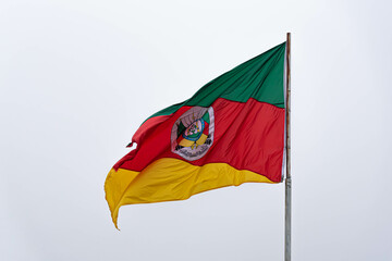 Flag of the State of Rio Grande do Sul in Brazil