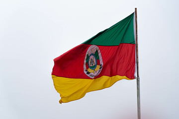Flag of the State of Rio Grande do Sul in Brazil