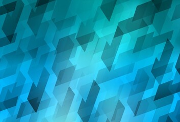 Obraz premium Light BLUE vector pattern in square style.