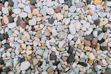 Colorful Small Stones Background Texture