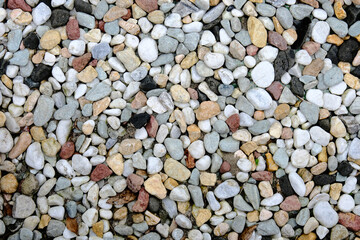 Colorful Small Stones Background Texture