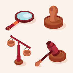 legal advice four icons