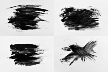 brush paint and drawing graphics. brushstrokes ink grunge hand-drawn. art ink set the texture. abstract line splatter isolated. isolated grunge splash artistic. illustration graphic acrylic ink.