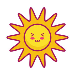 sun kawaii character