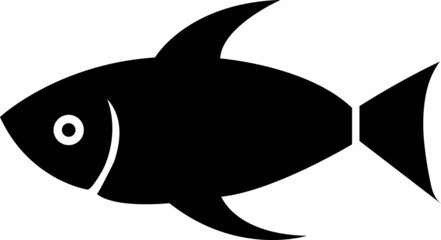 Obraz premium Fish icon symbol vector illustration on white background..eps