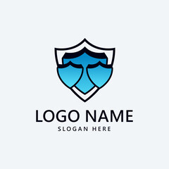 triple shield logo perfect for your brand identity about shield