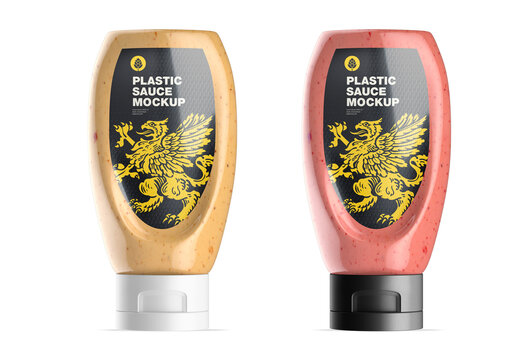 Sauce Bottle Mockup