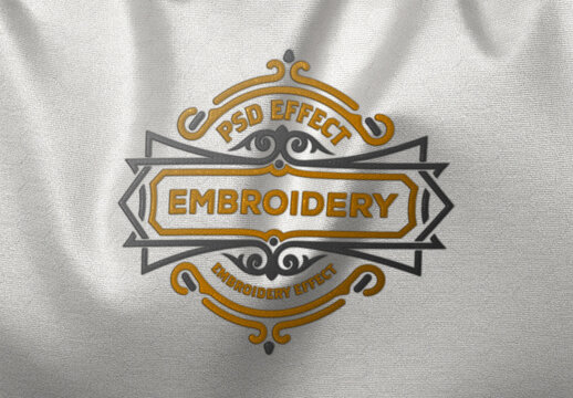 Embroidery Logo Mockup