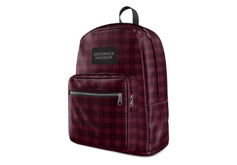 Backpack Mockup - Half Side View