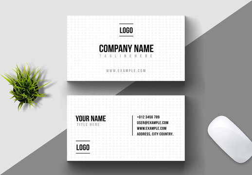 Clean Design Business Card Layout