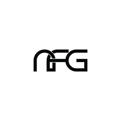 nfg initial letter monogram logo design