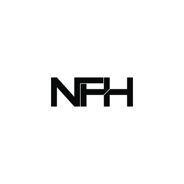 nfh initial letter monogram logo design