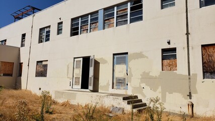 abandoned building with door open
