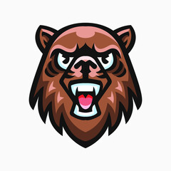 Obraz premium Sport Logo Mascot Illustration of Bear