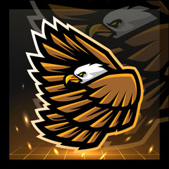 Eagle bird mascot. esport logo design © REYYARTS