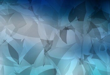 Obraz premium Light BLUE vector background with abstract polygonals.