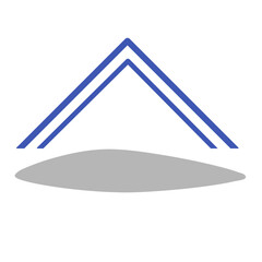 logo design. Creative symbol line. Universal vector icon. Roof mount camp sign.