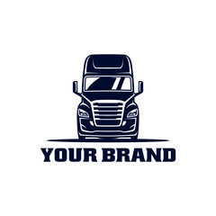 truck - front side isolated logo vector © winana