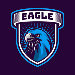 Eagle head mascot logo