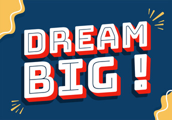 Motivational hand lettering typography quote background