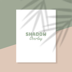 White paper with shadow overlay effect