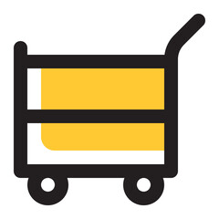 Food Cart Icon Illustration